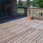 Old deck before BEI Exterior Maintenance before they began project