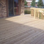 Completed deck project performed by BEI Exterior Maintenance contractors
