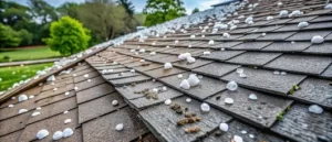 hail damage on a shingle hoa roof